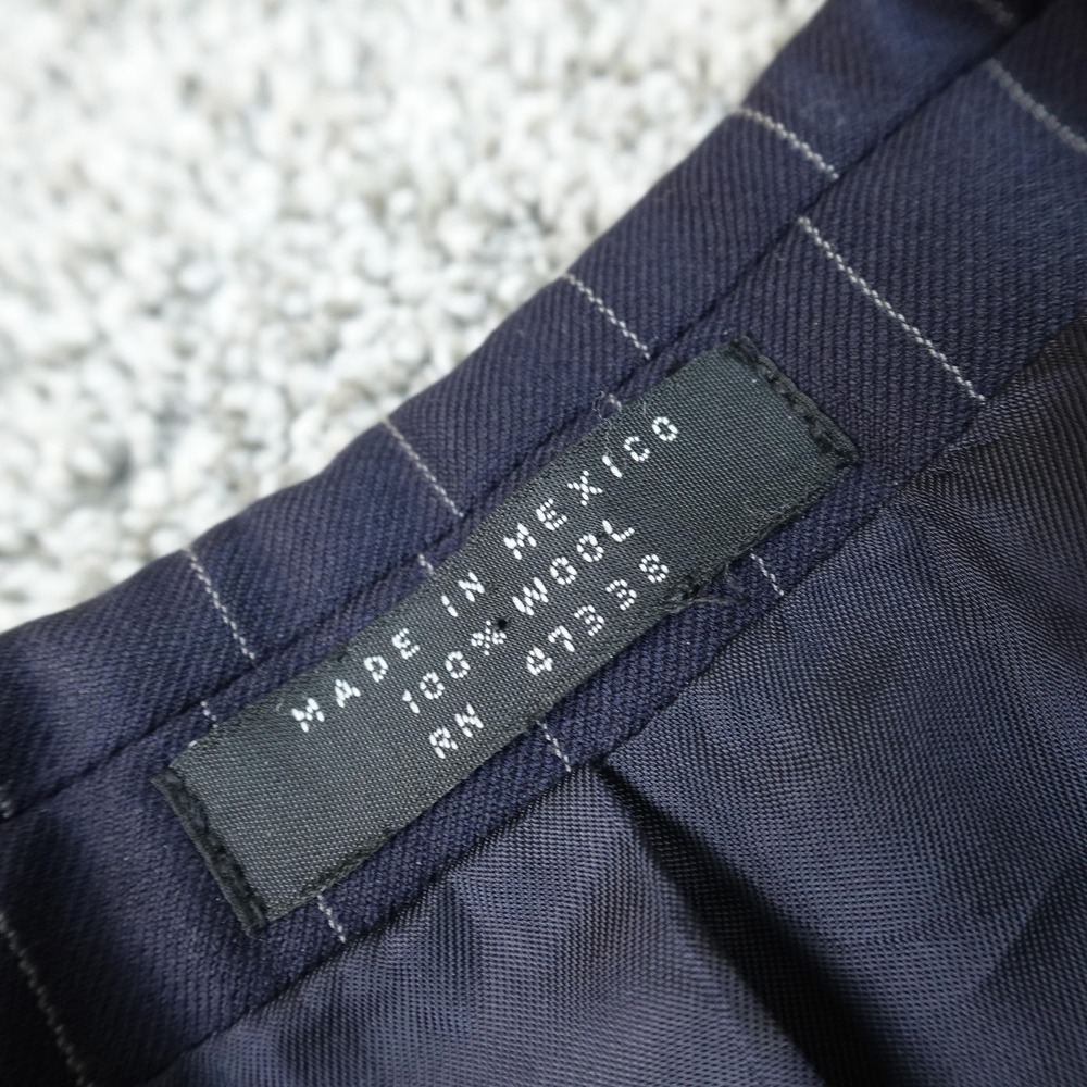 Donald J Trump Blazer Mens 40S Blue Pinstripe Wool Button Sport Coat Suit Jacket - Picture 3 of 14